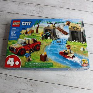 Lego City Set Wildlife Rescue Off-Roader Lion Jet Ski Jeep
